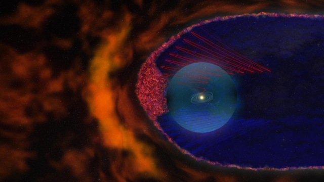 Aux frontières du système solaire, les sondes Voyagers s’enfoncent dans une mousse de bulles magnétiques. (vidéo)