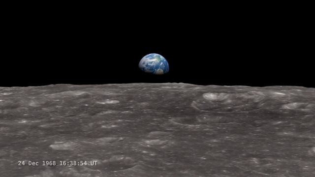 Vidéo : la magnifique restauration du levé de Terre de la mission Apollo 8.