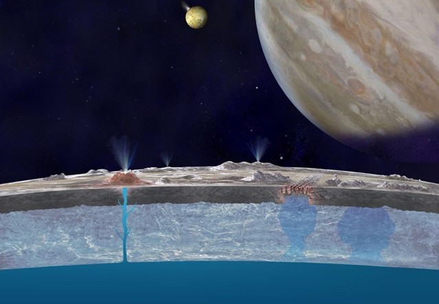 L’eau salée sur la surface de la lune de Jupiter, Europe, hébergerait-elle la vie ?