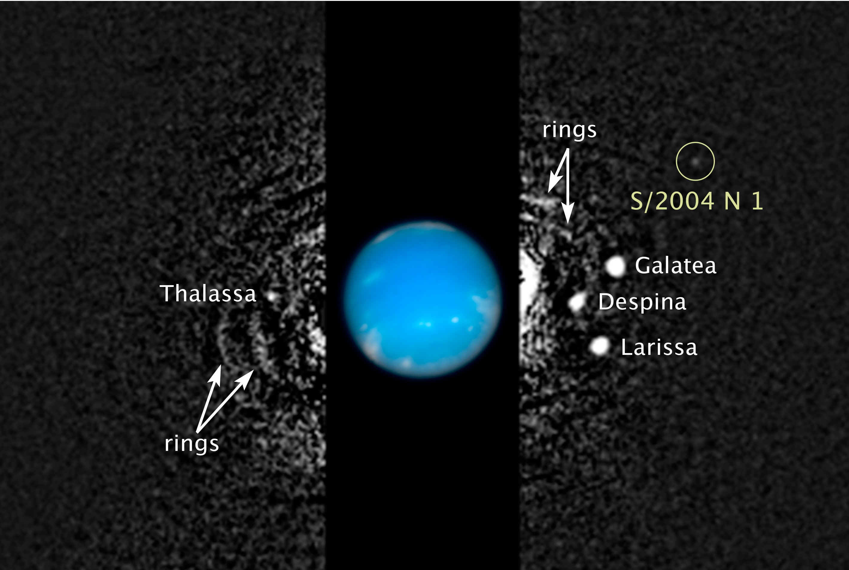 La 14e lune de Neptune découverte dans de vieilles photos, presque par hasard