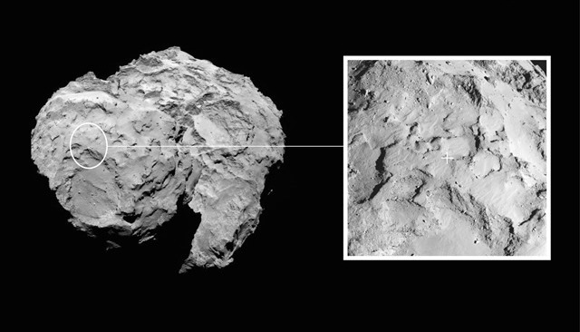 La zone d’atterrissage sur la comète Churymov-Gerasimenko a été sélectionnée (vidéo)