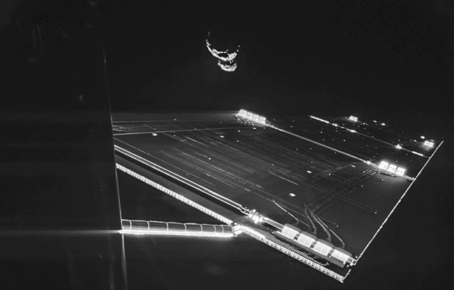 Rosetta : le Selfie d’un robot de l’espace accompagné de sa comète