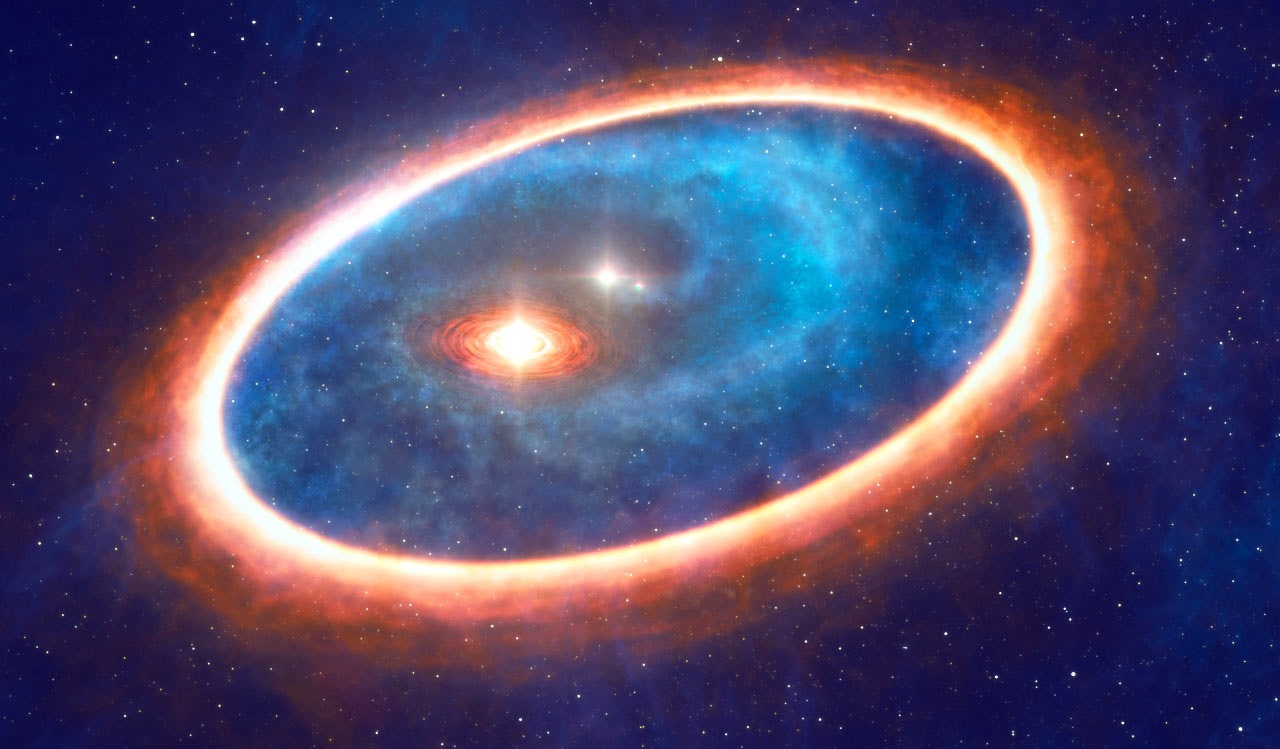 Roue dans roue : comment ce système à deux étoiles qui s’alimentent mutuellement peut former des planètes ?