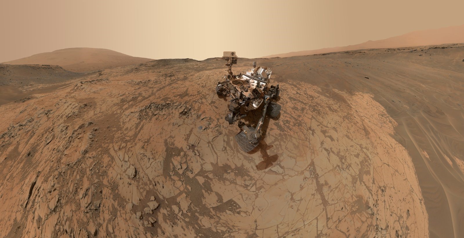 Le dernier égoportrait du Curiosity sur son nouveau site de recherche martien