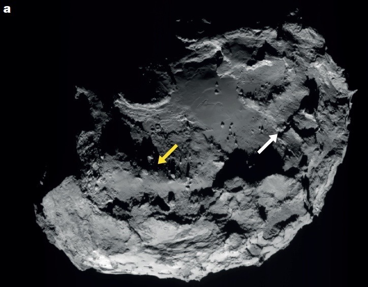 Rosetta a finalement repéré de l’eau à la surface de la comète 67P/Churyumov-Gerasimenko