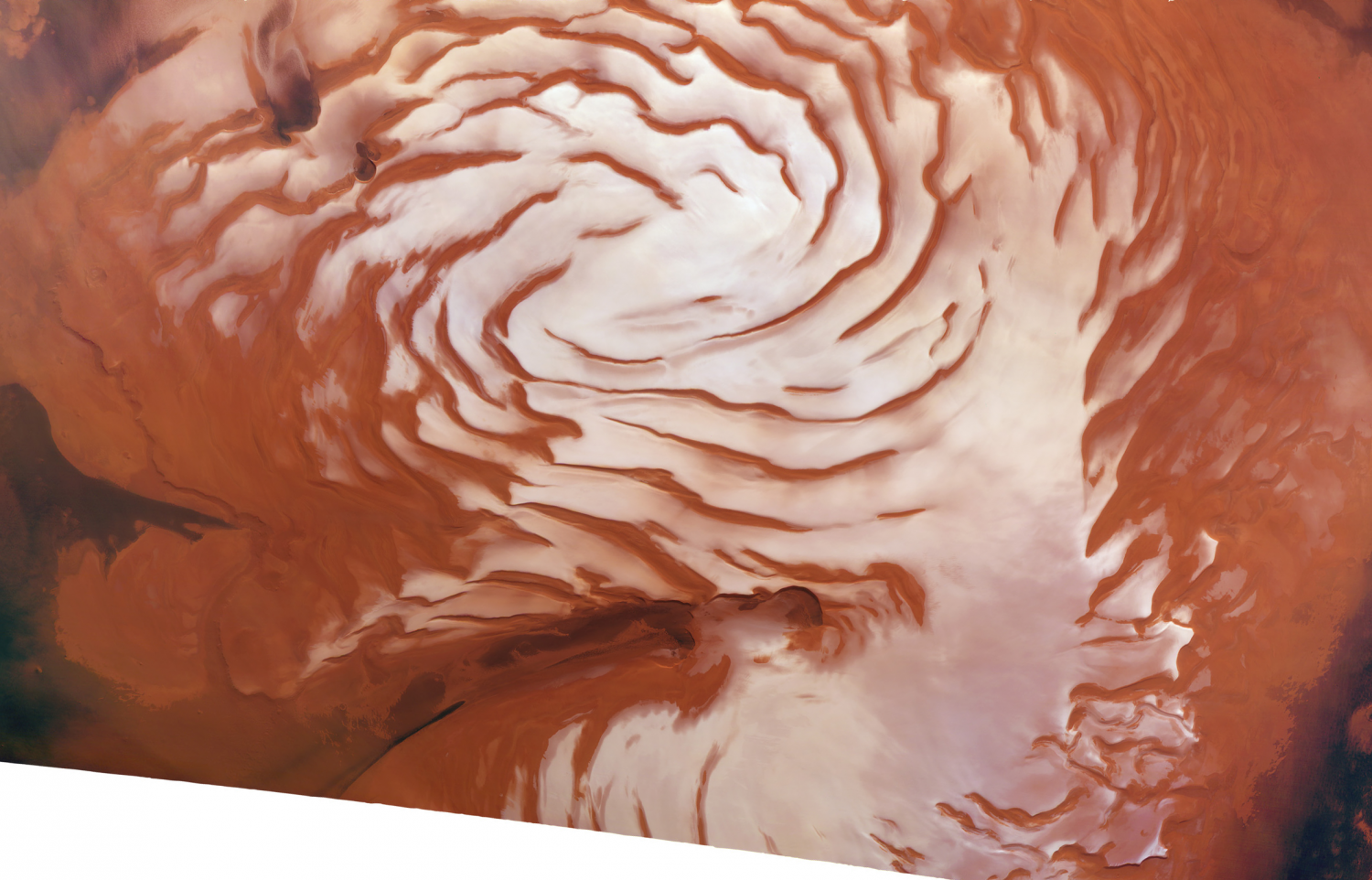C’est en fait la fin d’un âge de glace sur Mars