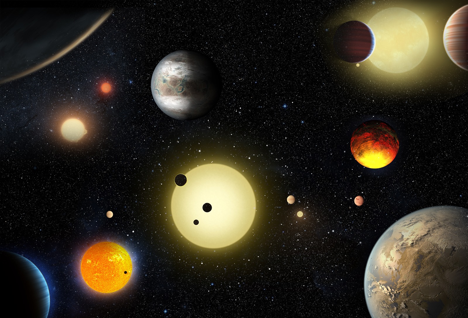 Découverte de 1 200 nouvelles planètes, dont 9 au demeurant habitables
