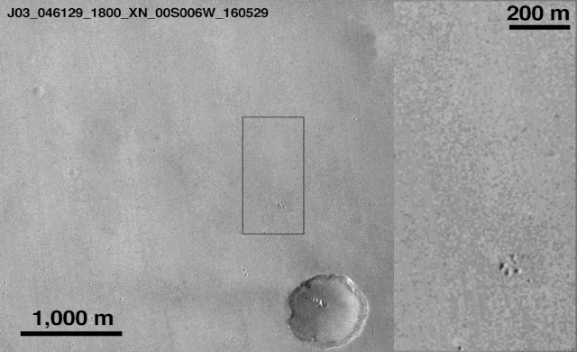Des images de l’espace suggèrent que l’atterrisseur Schiaparelli s’est écrasé sur Mars