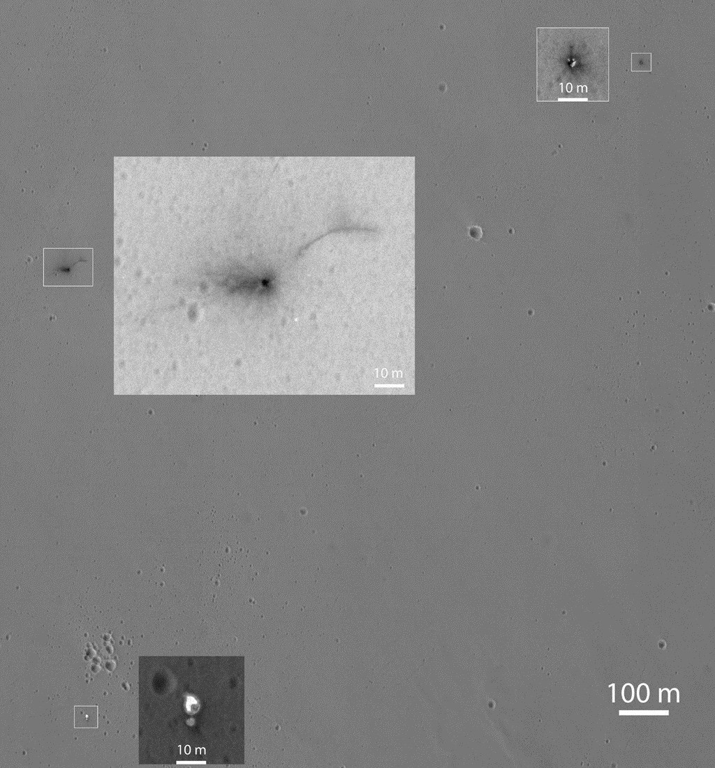Au-dessus de Mars, la dernière image de la zone du crash de Schiaparelli victime de bugs logiciels en cascades