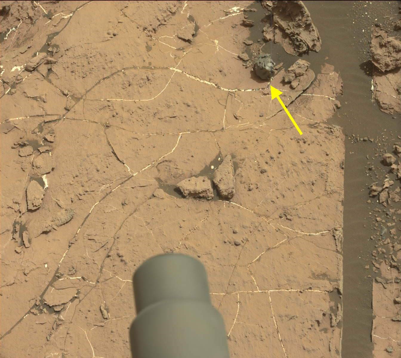 Une étrange météorite métallique repérée par l’astromobile Curiosity sur Mars