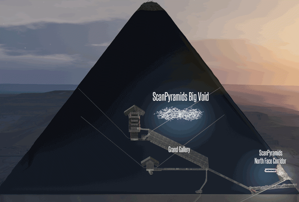 Des particules cosmiques révèlent un immense vide inconnu dans la pyramide de Kéops