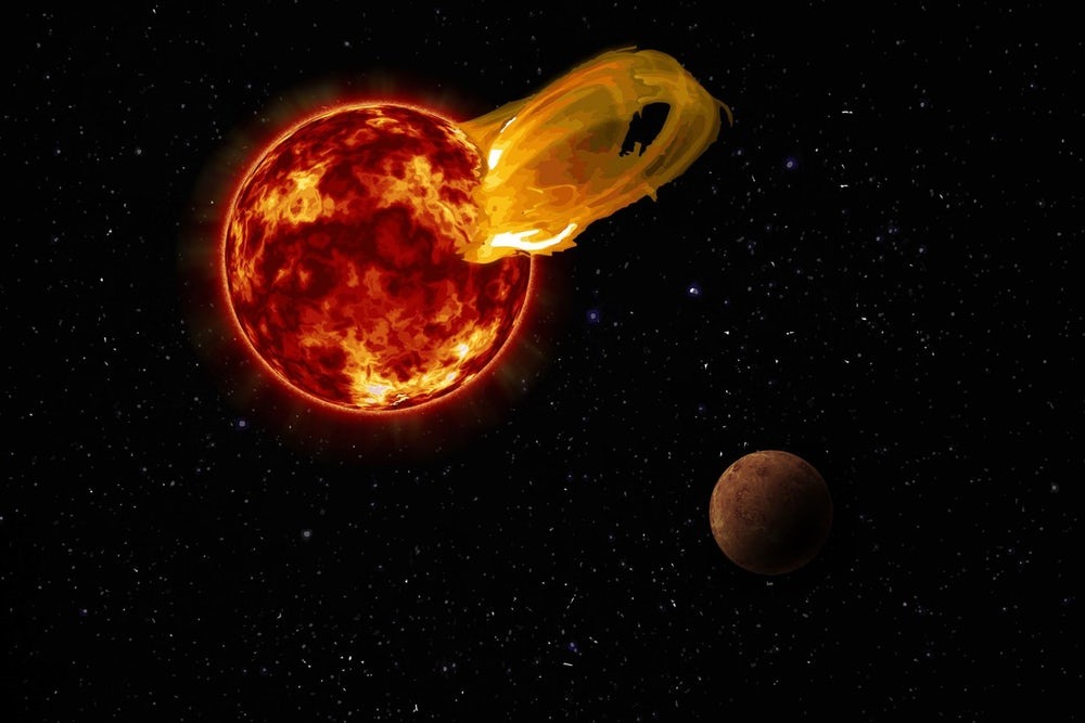 Une importante éruption stellaire aura eu raison de nos espoirs d’une vie sur l’exoplanète Proxima b