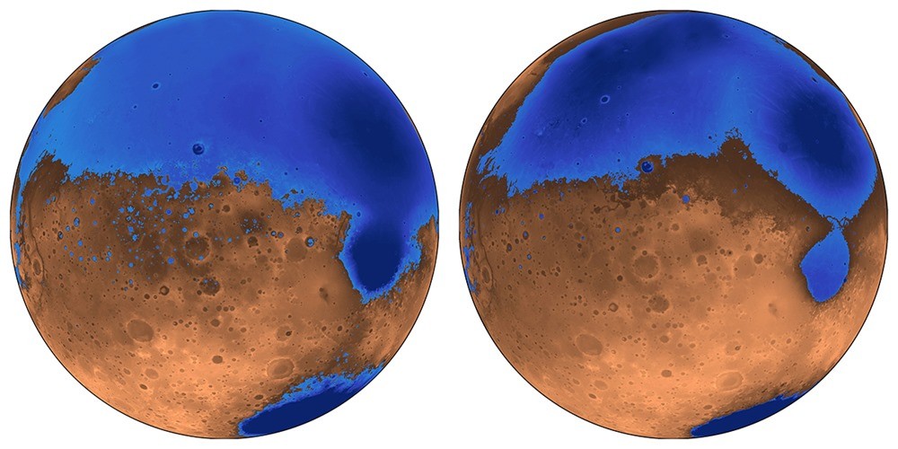 Les antiques océans martiens auraient été plus anciens et moins profonds que prévu