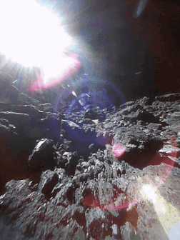 Hayabusa 2 : première vidéo réalisée à la surface de l’astéroïde Ryugu