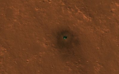 L’atterrisseur InSight repéré sur la surface martienne depuis l’espace