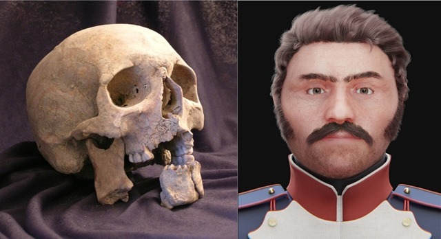 Reconstitution faciale d’un soldat de Napoléon qui a survécu à une sévère blessure au sabre