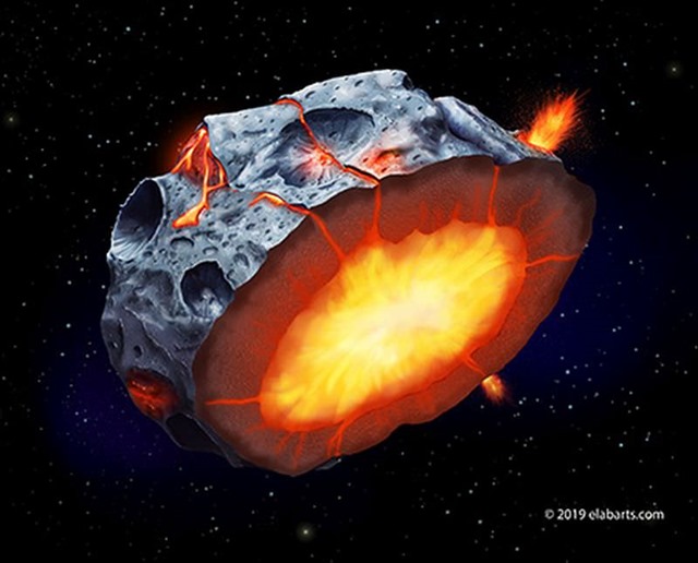 Volcans de l’espace : certains astéroïdes auraient eu une activité volcanique