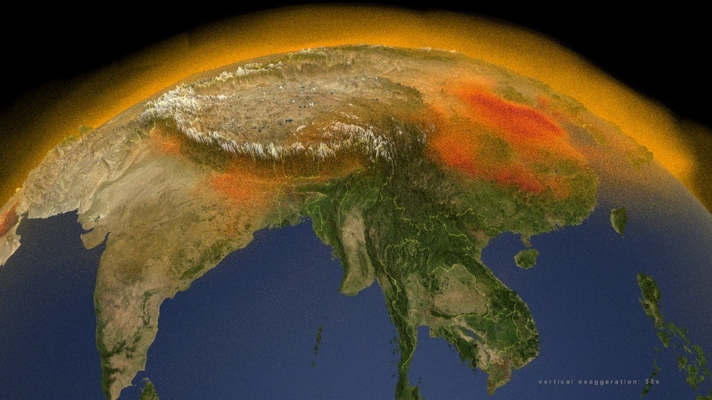 Une carte en 3D présentant l’accumulation et le mouvement du méthane dans l’atmosphère (Vidéo)