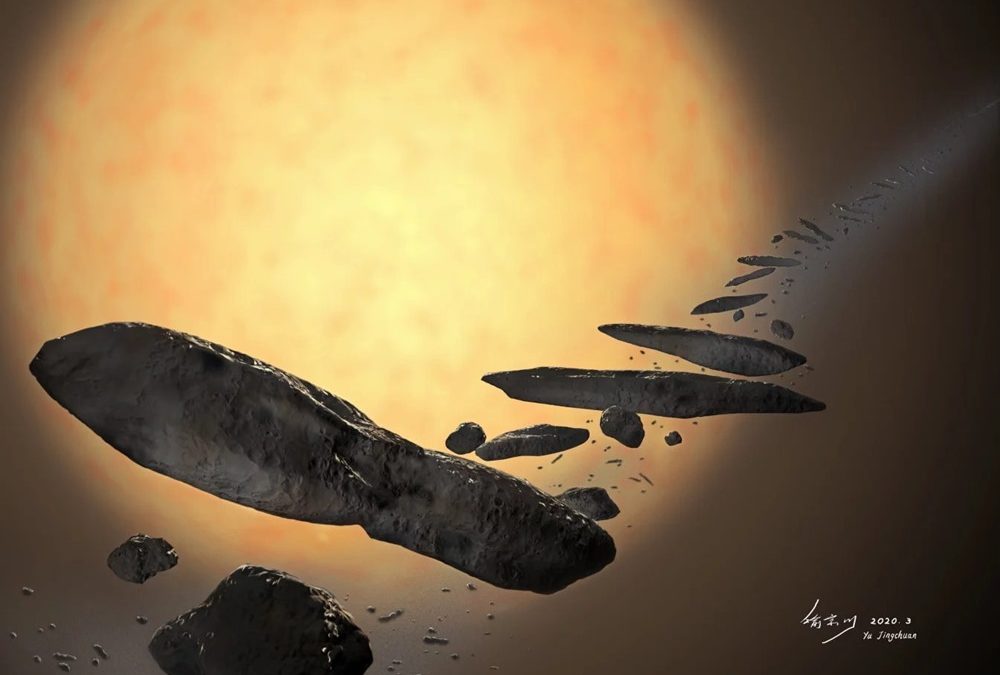 Le premier objet interstellaire connu à visiter notre système solaire serait un fragment d’une planète déchiquetée