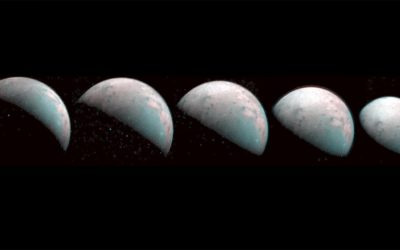 La sonde Juno trouve de la glace semblable à du verre sur le pôle nord de la lune de Jupiter, Ganymède
