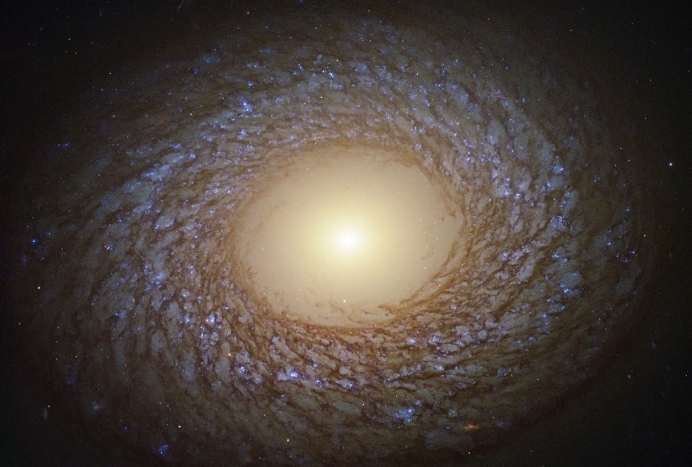 Une magnifique galaxie spirale cotonneuse photographiée par Hubble