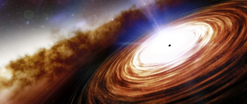 Le Quasar le plus éloigné découvert nous éclaire sur la manière dont les trous noirs supermassifs se développent