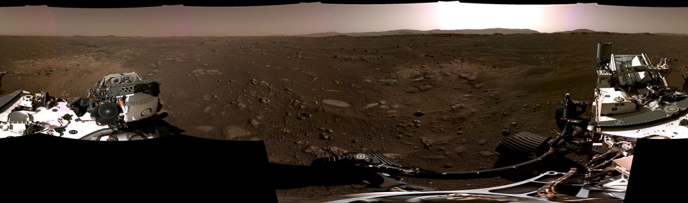 D’incroyables vidéos, images et sons de l’astromobile Perseverance se posant sur Mars