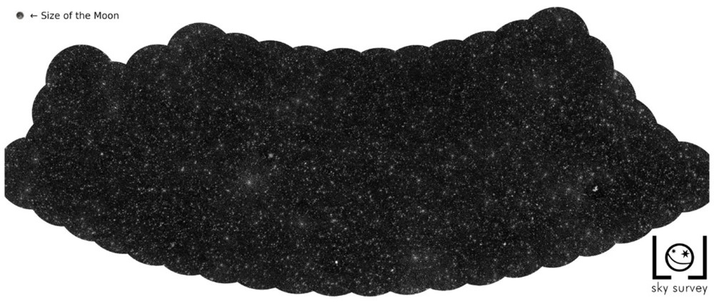 Cette carte d’une petite partie du ciel céleste présente, non pas des étoiles, mais 25 000 trous noirs