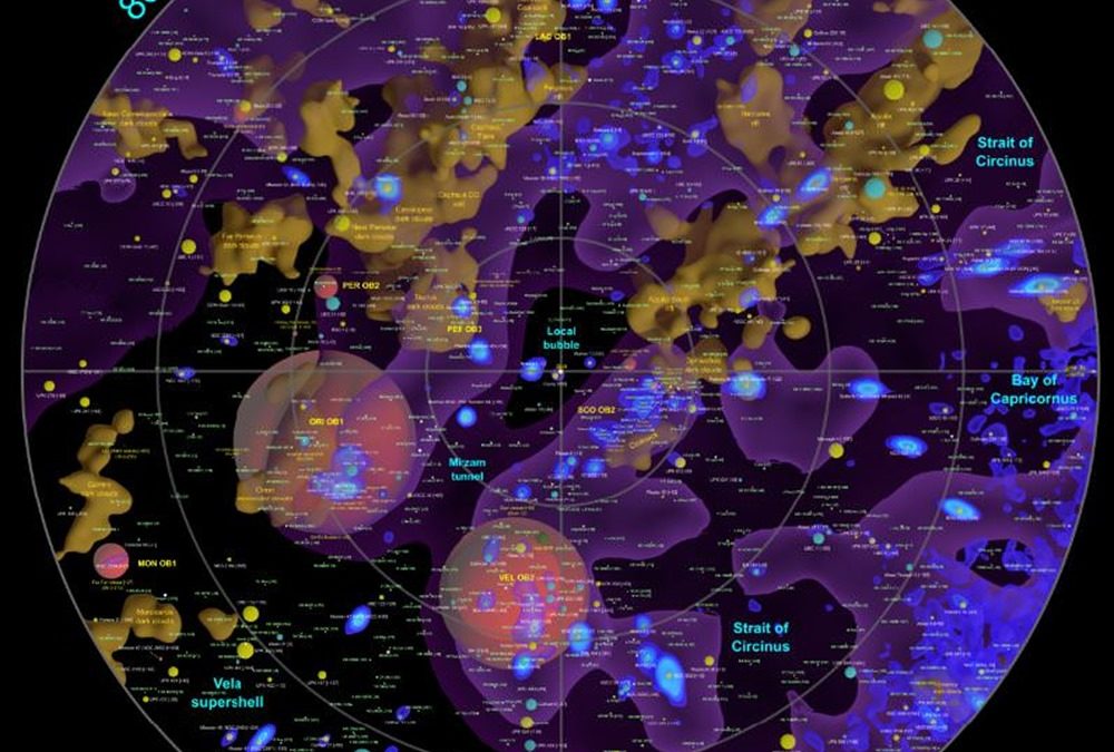 Une carte interactive de notre voisinage galactique
