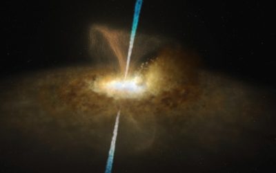 Découverte d’un trou noir supermassif caché dans une épaisse poussière cosmique