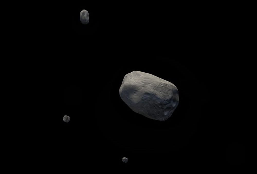 Bande de roches spatiales : premier astéroïde accompagné de 3 lunes découvert dans le système solaire