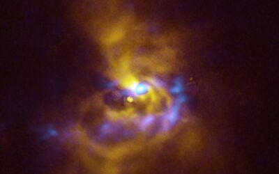 Cette image révèle la première détection de géantes gazeuses naissant autour d’une jeune étoile