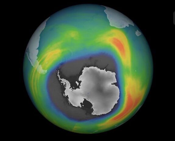 Le trou d’ozone au-dessus de l’Antarctique est l’un des plus importants répertoriés