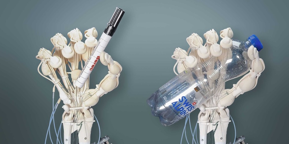 Une main robotique souple fabriquée d’une traite à l’aide d’un nouveau système d’impression 3D