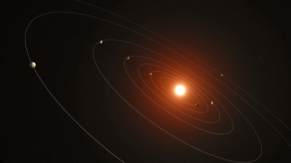 Découverte de 7 brûlantes exoplanètes tournant autour de la même étoile