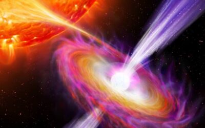 Les jets qui jaillissent des étoiles à neutrons se déplacent à un tiers de la vitesse de la lumière