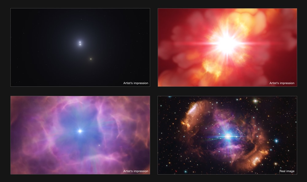 Artist's impression: the violent history of stellar pair HD 148937